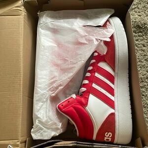 Adidas Men’s Hoops 3.0 Mid Basketball Shoe Red